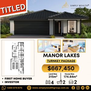 READY TO MOVE IN: Manor Lakes House & Land Package