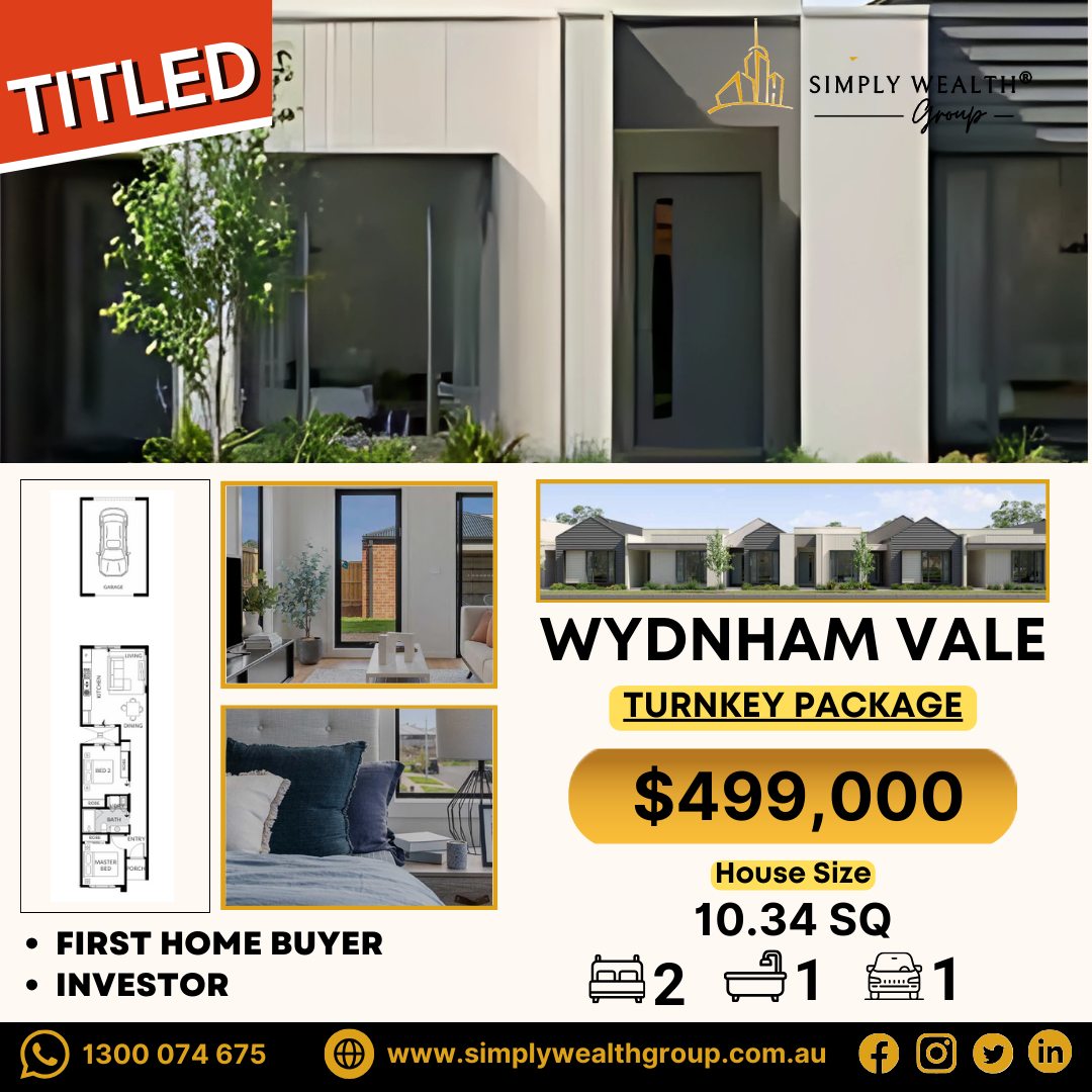 TITLED TOWNHOUSE IN WYNDHAM VALE – ONLY $499,000!