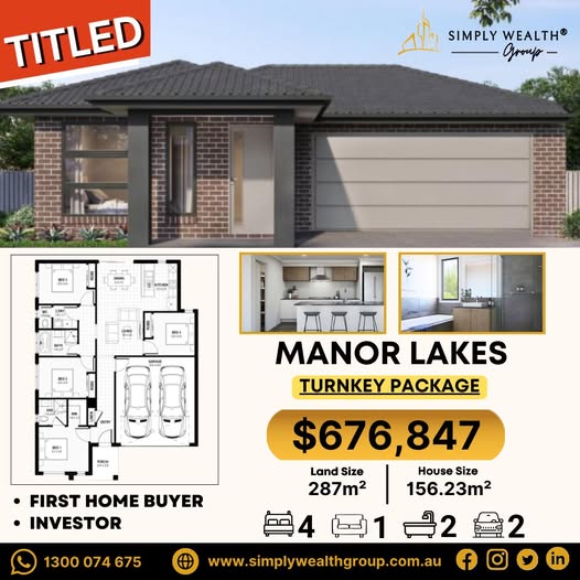 Titled Turnkey Delight in Manor Lakes – Just $676,847!